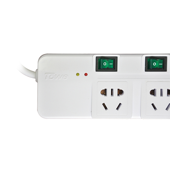 Surge protective socket